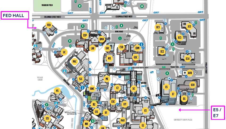 Mao of Engineering 5 and Enginieering 7 Buildings
